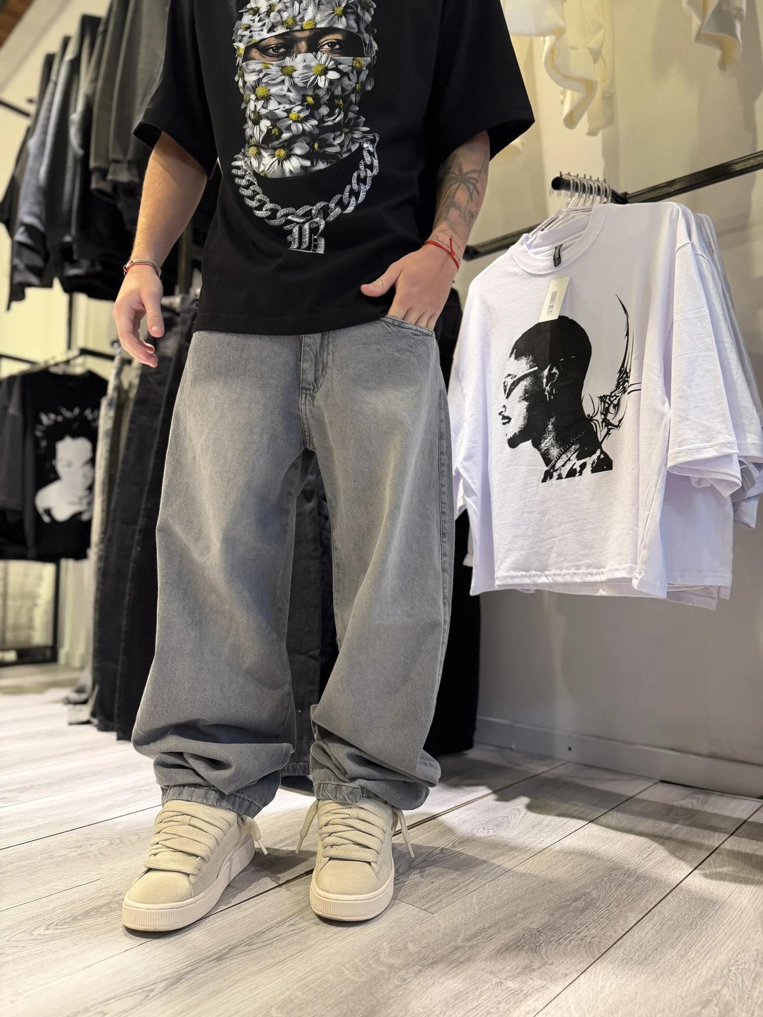 Baggy Gris Liso