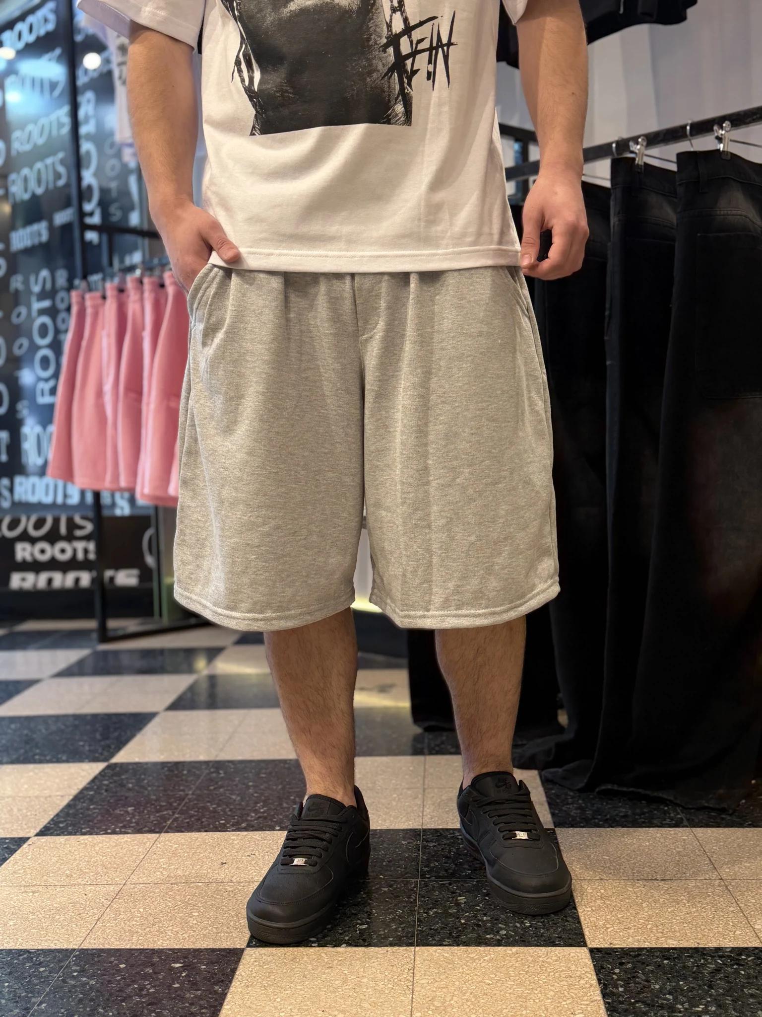 Short Algodón Gris melange