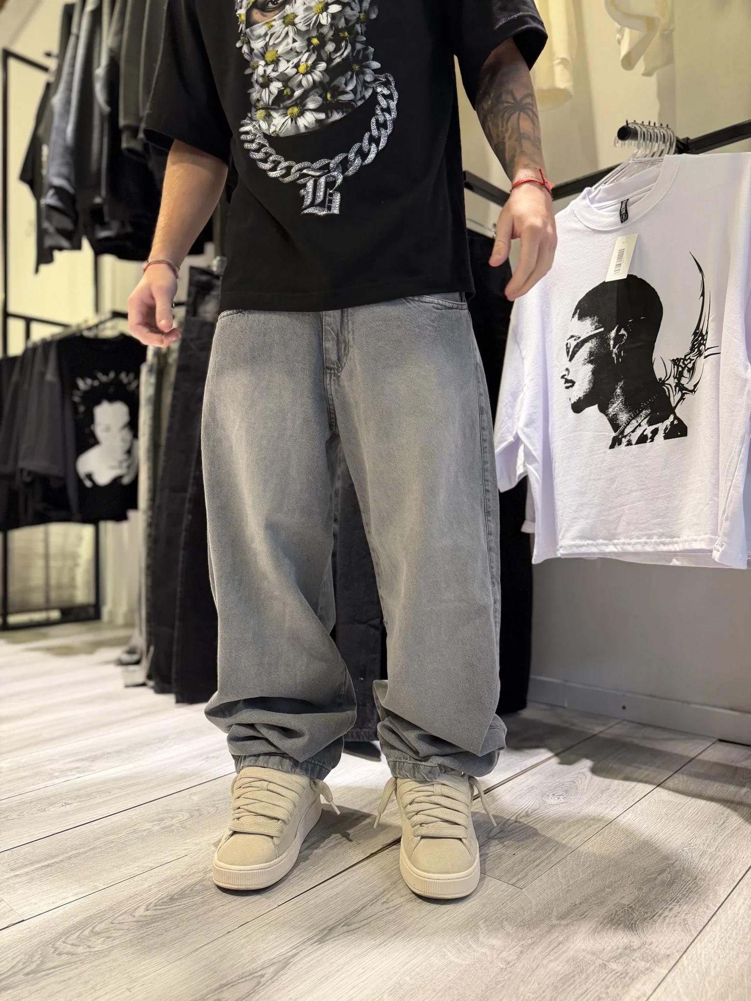 Baggy Gris Liso
