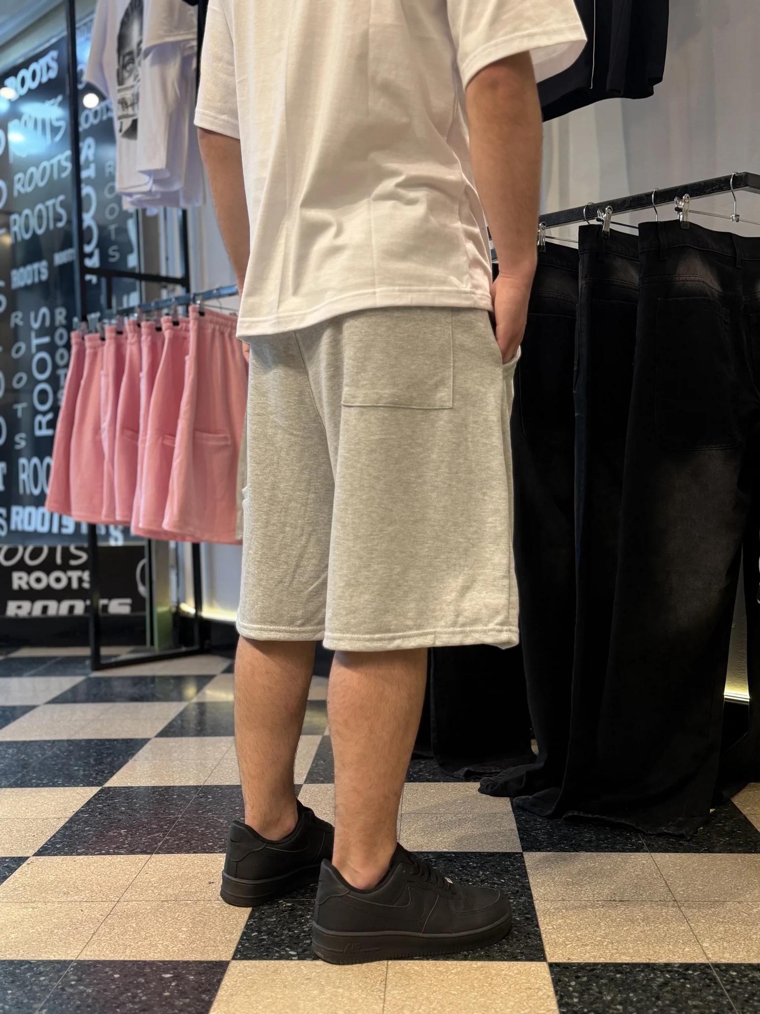 Short Algodón Gris melange