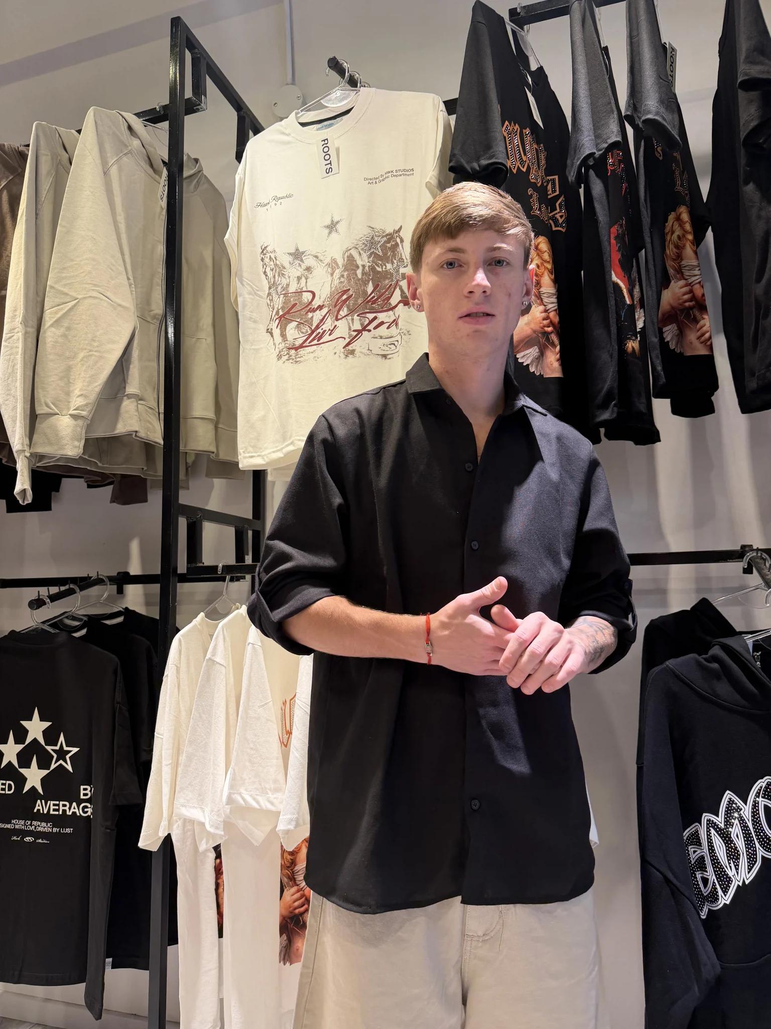 Camisa Lino Manga Larga