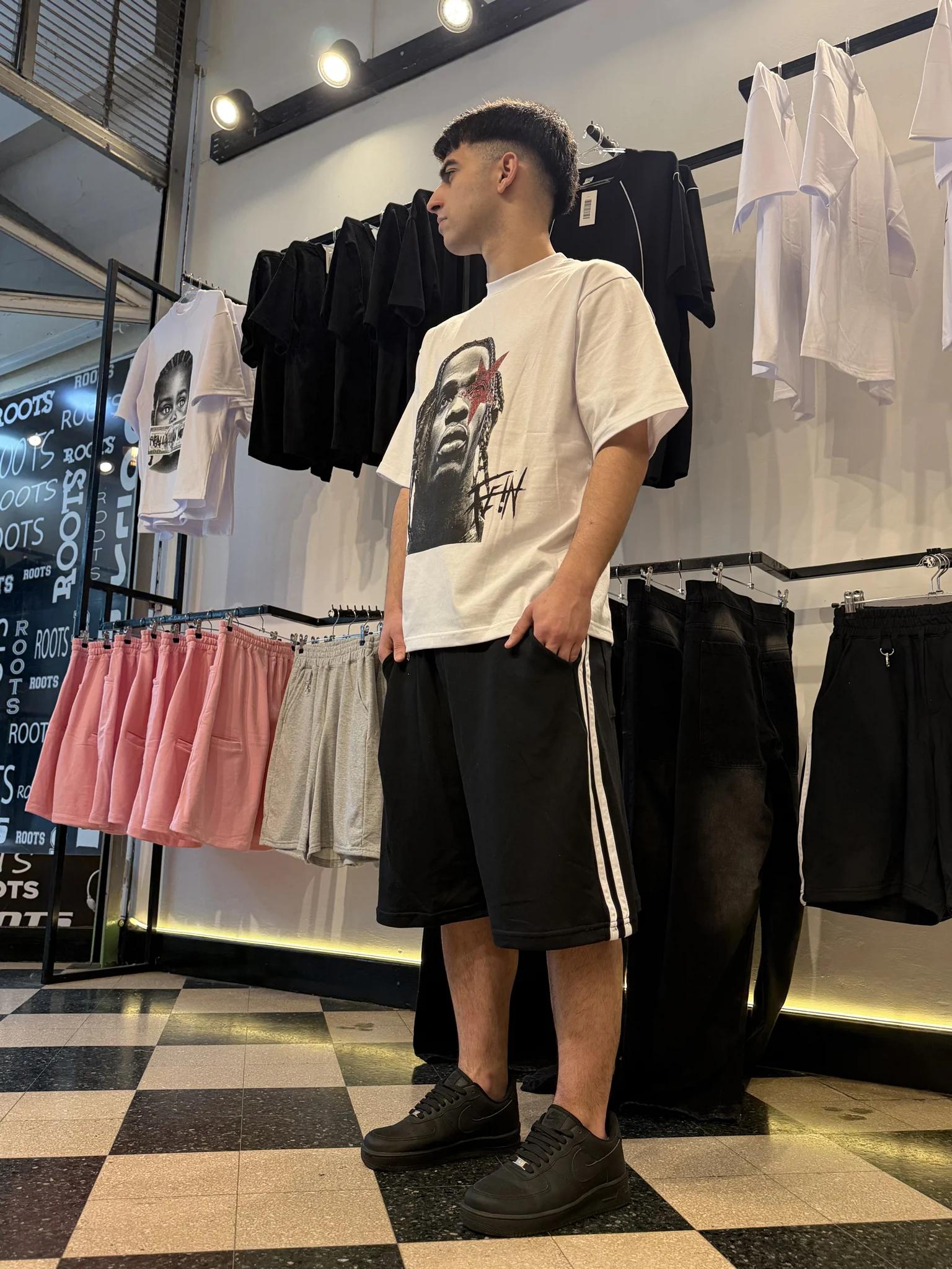 Short Rayado Algodón