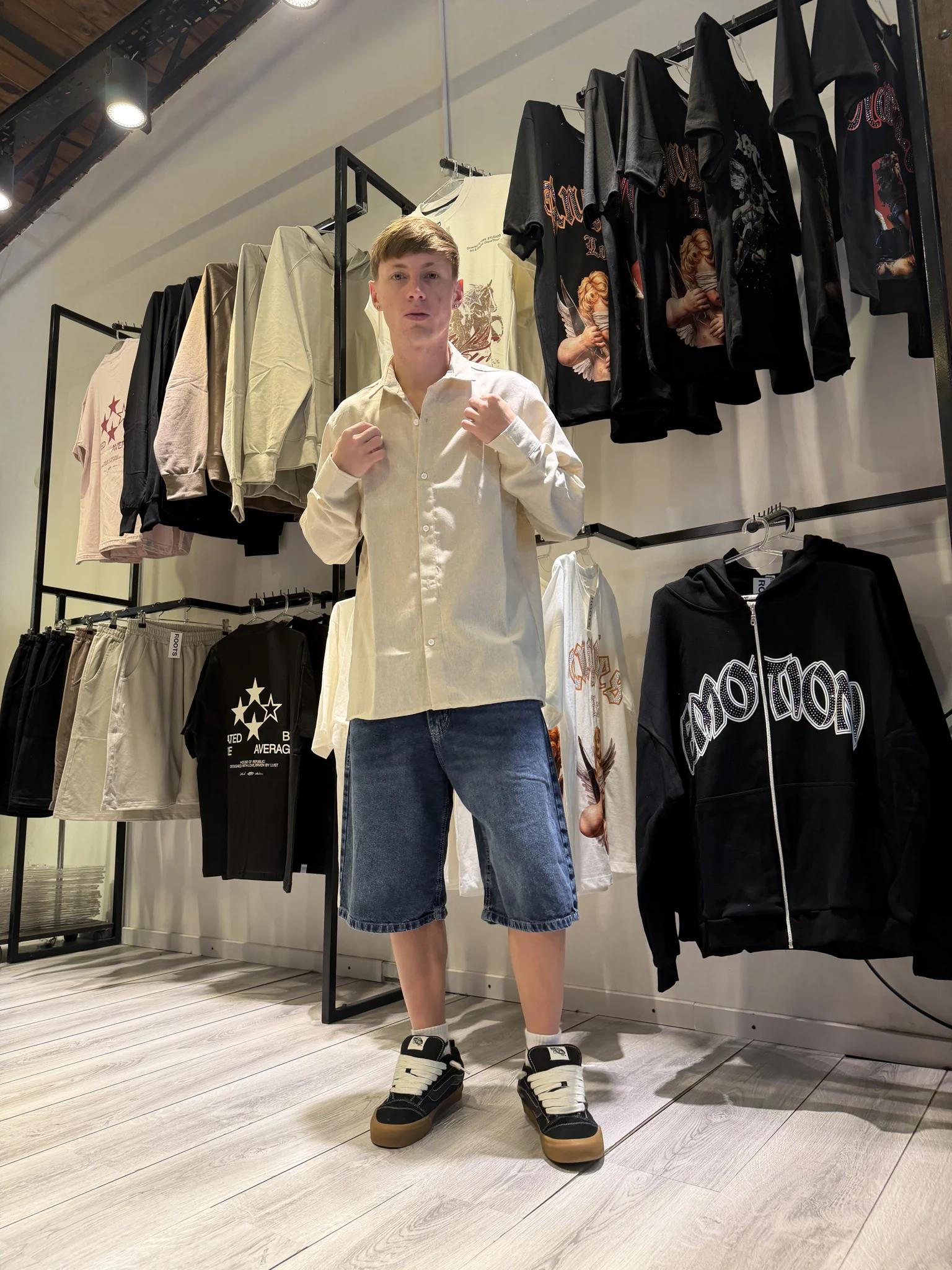 Bermuda Baggy Azul